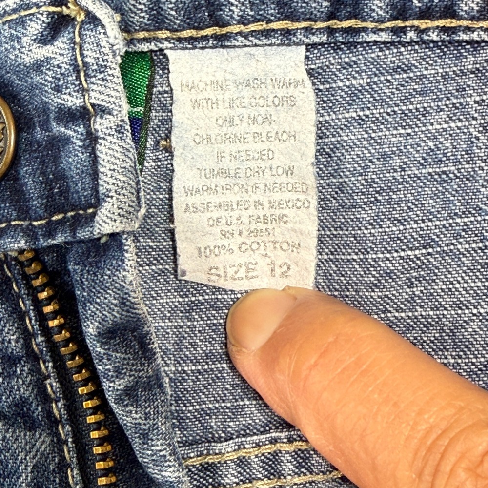 Royal Manor Carpenter‎ Jeans Boys Size 12 Medium Wash Blue - Picture 3 of 10